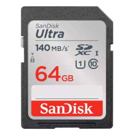 Cartão de Memória 64GB Sandisk Ultra SDXC UHS-I CLASS10 R:140MBs
